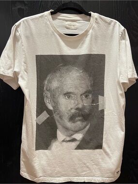 Wood Wood White Short Sleeve Portrait Graphic Tee